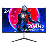 Monitor Gamer Curvo Crua 24 200 Hz Negro 100 V/240 V