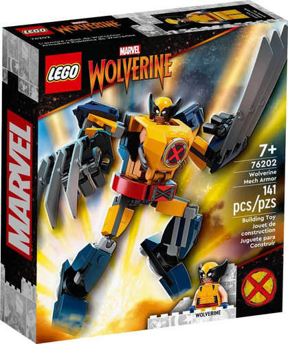 Lego® Marvel - Armadura Robótica De Wolverine (76202) Cantidad De Piezas 141