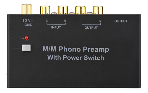 Preamplificador De Altavoz M/m Phono Switch Interface Power