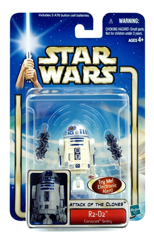 Star Wars Saga Blue R2 D2 Coruscant Sentry Funcional