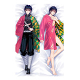 Dakimakura Tomioka Kimetsu No Yaiba 2 Lados+relleno 50 X 150