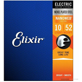 Elixir Nanoweb Light Heavy 12077 10-52 Cuerdas Eléctrica