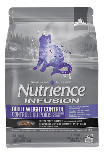 Alimento Nutrience Infusion Gato Control Peso 2.27kg