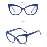 Lentes Cat Eye 93343c4bl Filtro Antiluz Azul Computadora 