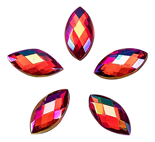 500 Unidades De Diamantes De Imitación Acrílicos Con Purpuri