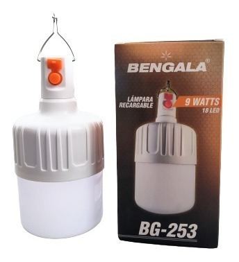 Bombilla Led Lampara Recargable Bombillo Luz Portatil Focos 