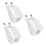 Adaptador De Enchufe De Viaje Europeo Para iPhone, Samsung,