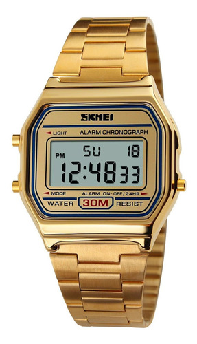 Reloj De Marca Skmei Oro Unisex H33