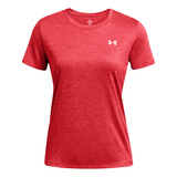 Polera Manga Corta Ua Tech Twst Mujer Rojo Under Armour