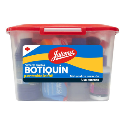 Jaloma Botiquín En Caja Plástica, Primeros Auxilios, 22 Pzas | Envío gratis
