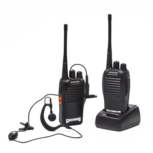 Par De Radios Comunicador 777 Ht Uhf 16 Canais Profissional