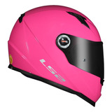 Capacete Ls2 Ff358 Monocolor Rosa Feminino Lancamento