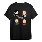 Camiseta Rock The Beatles Versão Desenho South Park Banda