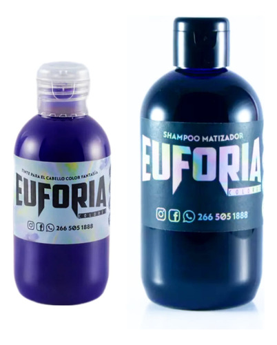 Euforia Tintura Fantasia 125ml+shampoo Matizador Viol 250ml