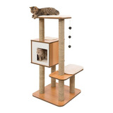 Catit Vesper High Base Nogal Para Gatos