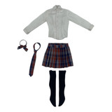 Conjunto De Uniforme Escolar Femenino Para Muñeca Bjd De 12