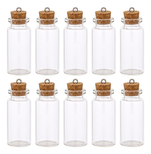 Mini Botellas De Vidrio Para Artesania 10ml Pack 10 Uni