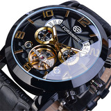 Reloj Forsining Tourbillion Mecánico Y Automático P/hombre