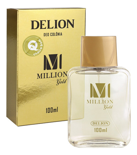 Deo Colônia Delion Million Gold Masculinidade Marcante 100ml Top