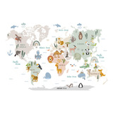 Calcomanías De Pared Extraíbles Con Mapas Del Mundo | Guarde
