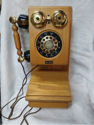 Teléfono De Pared Modelo Antiguo. Funcionando 