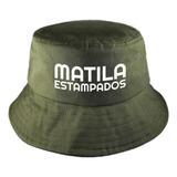 Gorro Piluso De Gabardina Estampado Con Texto