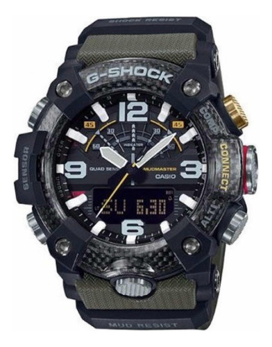 Relógio G-shock Bg-100 1a3 Carbon Verde Usado Na Caixa
