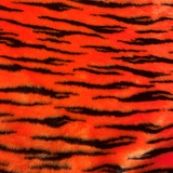 Tela Peluche Estampado Rayas De Tigre 1.60m Ancho / Oferta