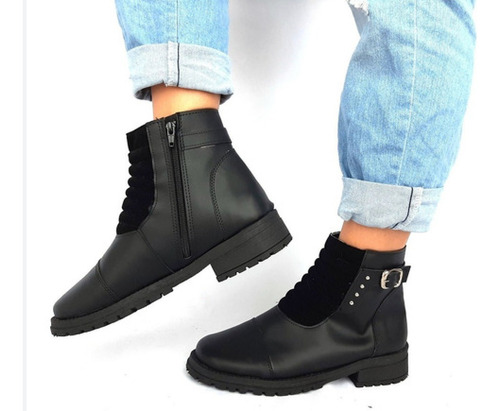 Sam123 Botas Pop Talles Grandes Eco Cuero Borcegos Oslo