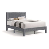 Furniture Of America Freya - Base De Cama Moderna De Terciop