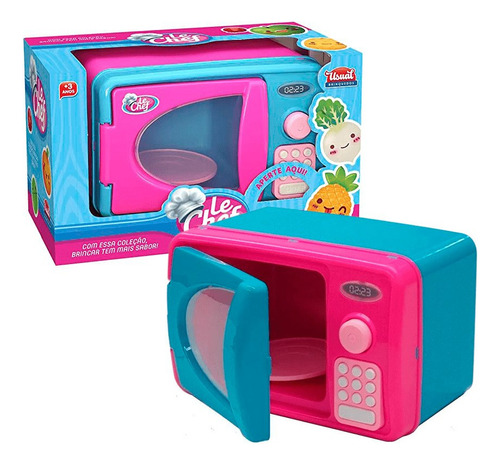 Micro-ondas De Brinquedo C/ Som E Luz Diversão Infantil Top