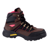 Bota Industrial Fratello Color Café Para Mujer 1420-r