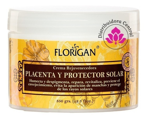 Crema Placenta Y Protector Solar Rejuvenecedora Florigan® 