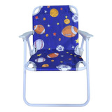 Cadeira De Praia Infantil Azul De Oxford 53cm X 25cm X 30cm