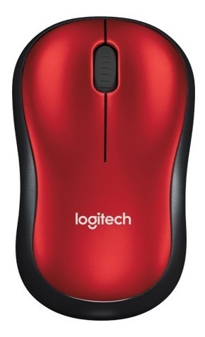 Mouse Logitech M185 - Rojo Rf Inalámbrico Óptico