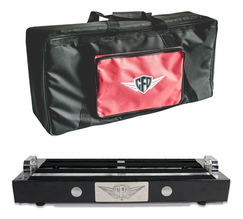 Pedalboard Standard 61x31 C/bag+kit Jacks+kit Eletrica+fonte