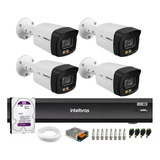 Kit Intelbras 4 Cameras 3240b Full Color Dvr 8 Canais C/1tb 