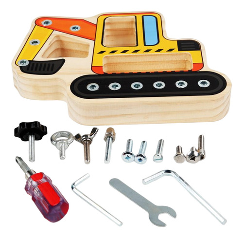 Montessori Tornillo Driver Board Nut Tool Juguete Educativo