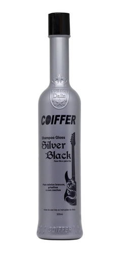 Shampoo Tonalizante Silver Black Outlet Coiffer 300ml