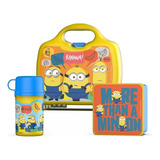 Set Minions Lunchera  Caja Sandwich  Cantimplora