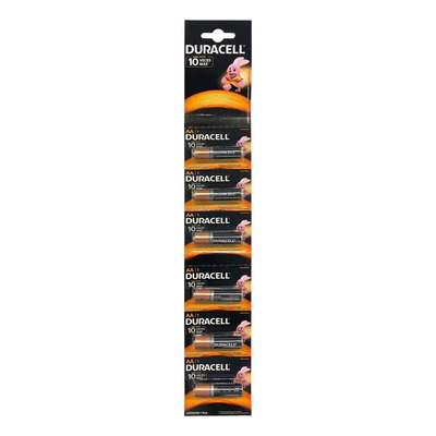 Tira De 6pzs De Baterias Pilas Duracell Doble Aa