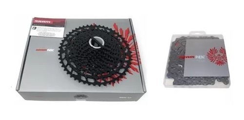 Cassete E Corrente Sram Nx Eagle 12v 11/50d Hg Pg-1230 C/ Nf