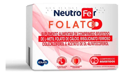 Neutrofer Folato D 90 Comprimidos Metilfolato