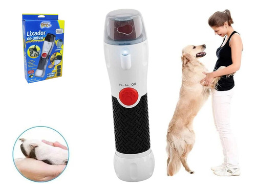 Lixador De Unhas Pets + 3 Lixas Automático Cachorro Gato