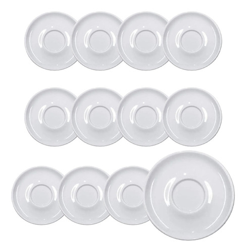 Plato Porcelana Blancos Para Taza Postre Verbano 15,5cm X12