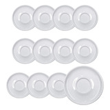 Plato Porcelana Blancos Para Taza Postre Verbano 15,5cm X12