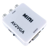 Adaptador Mini Conversor Rca P/ Vga Full Hd Es-05