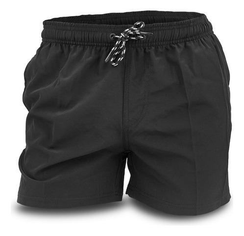 Malla Short De Baño Hombre Liso Bermuda Briganti Ajustable