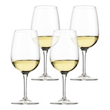 Juego 4 Copas Vino Tinto O Blanco De Cristal Bormioli 418ml