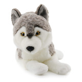 Peluche De Lobo Siberiano Realista  Peluche   Pulgadas ...